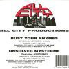 All City Productions - Bust Your Rhymes Unsolved Mysterme (Back)