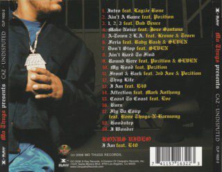 Caz - Undisputed Neighborhood King! (Back)