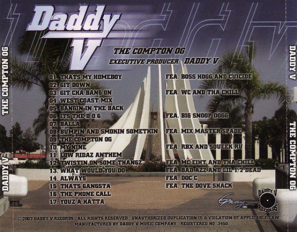 Daddy V - The Compton OG (CD) | RAPSOURCE.NET