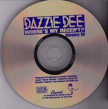 Dazzie Dee - Where's My Receipt (Front)