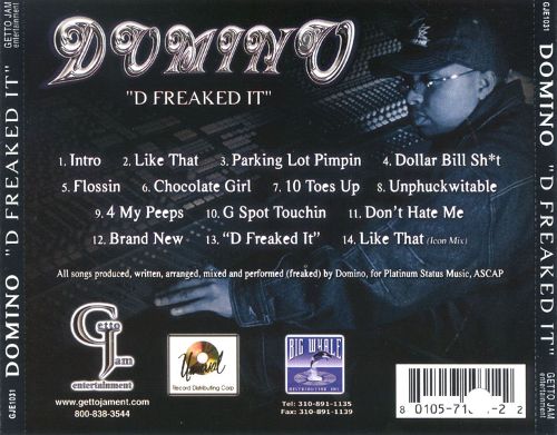 Domino - D Freaked It (Back)