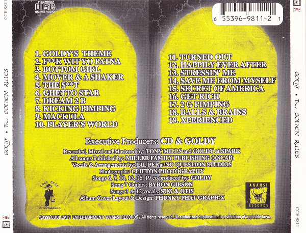 Goldy - The Golden Rules (Back)