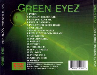 Green Eyez High Blood Pressure Back