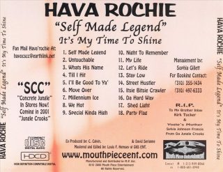 Hava' Rochie - Self Made Legend It's My Time To Shine (Back)