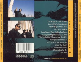 Ice Cube - AmeriKKKa's Most Wanted (Back)