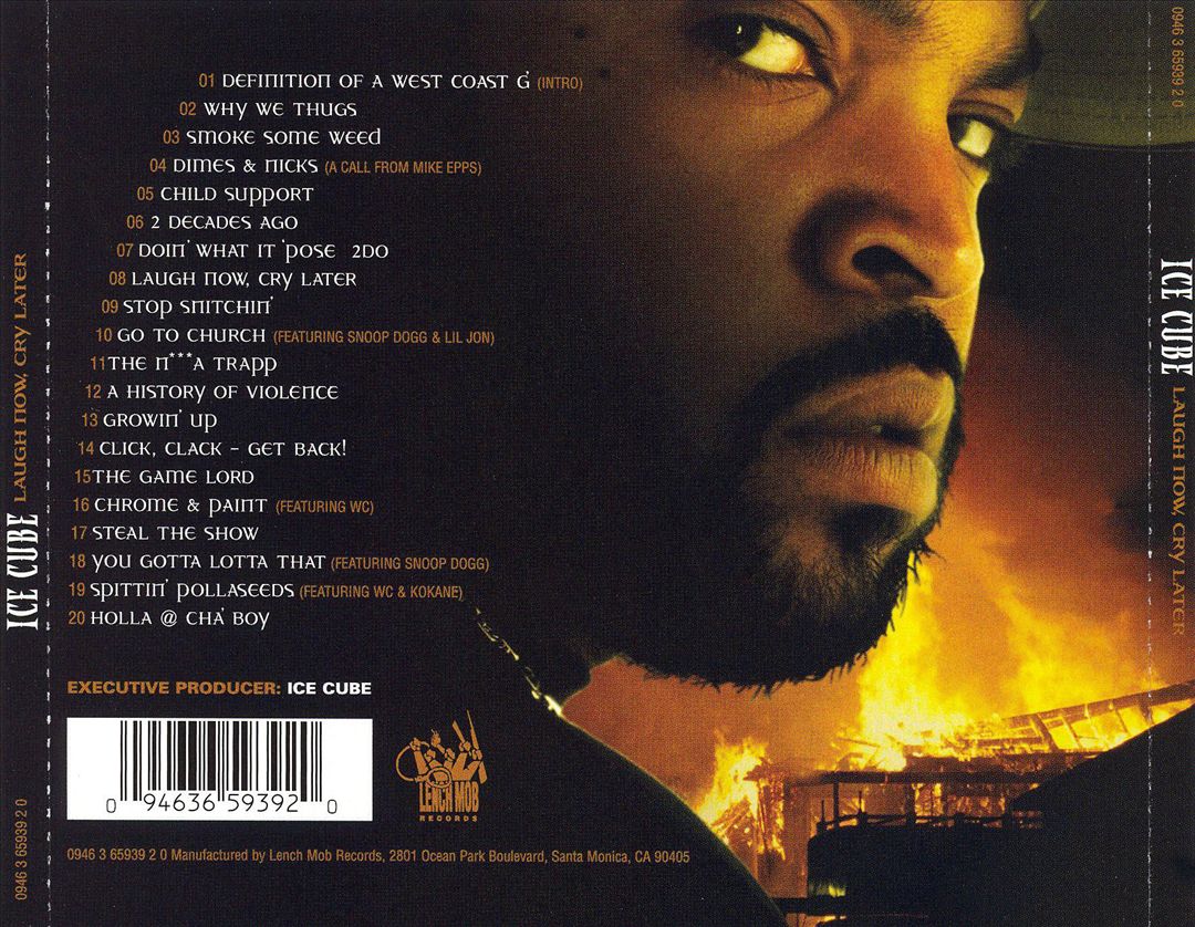 Ice Cube - Laugh Now, Cry Later (Back)