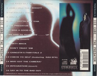 Ice Cube - The Predator (Back)