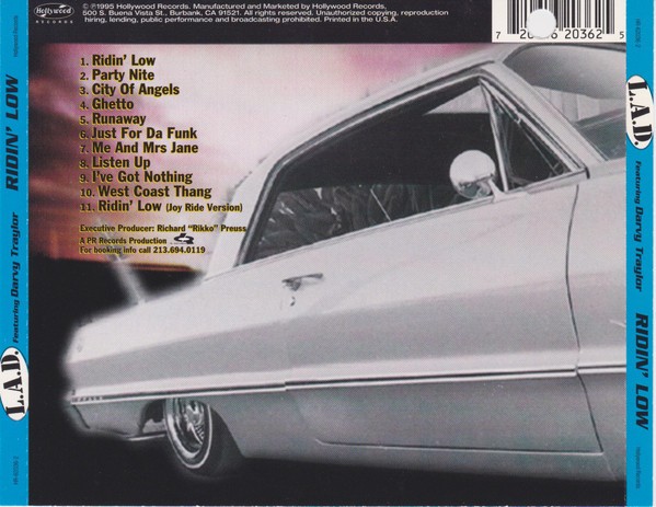 L.A.D. Featuring Darvy Traylor - Ridin' Low (Back)