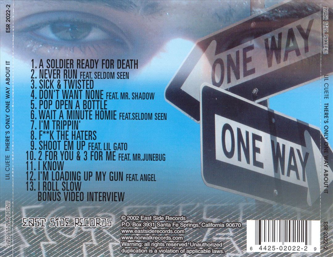 Lil Cuete - There Is Only One Way About It (Back)