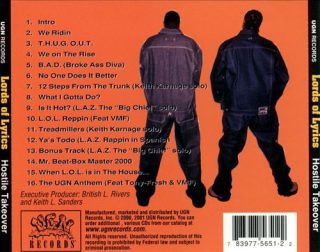 Lords Of Lyrics - Hostile Takeover (Back)