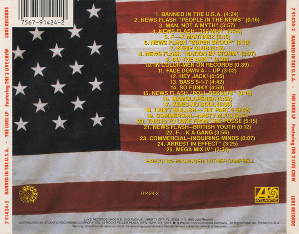 Luke - Banned In The U.S.A. (The Luke LP) [Back]