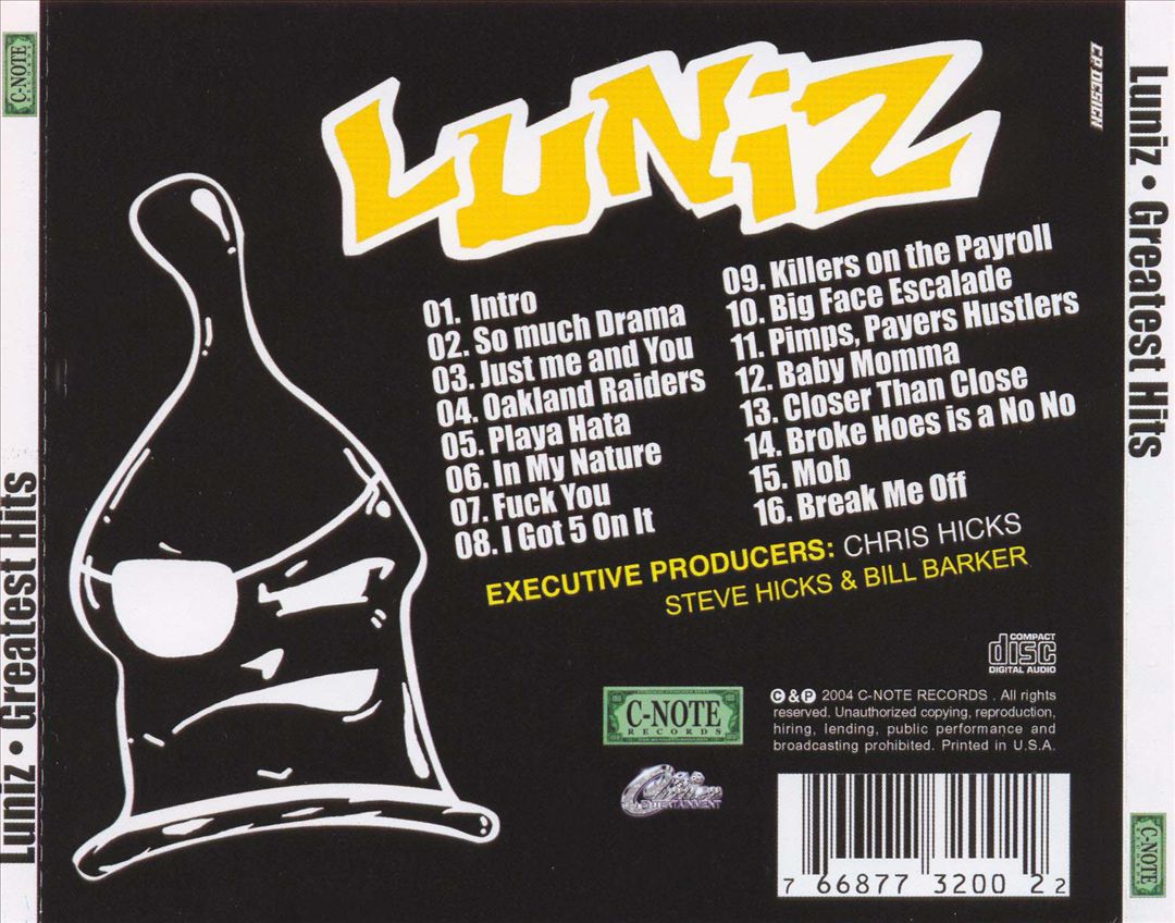 Luniz - Greatest Hits (Back)