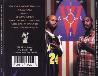 Mac A.K. Westbound For Riders Only The EP Back