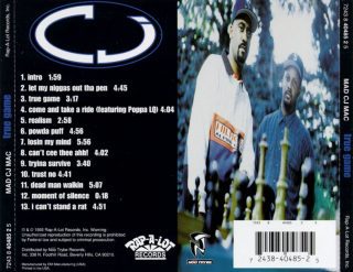 Mad CJ Mac - True Game (Back)