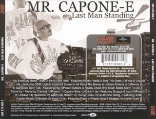 Mr. Capone-E - Last Man Standing (Back)