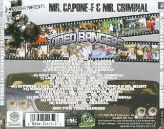 Mr. Capone-E & Mr. Criminal - Videos & Bangers (Back)