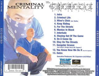 Mr. Criminal - Criminal Mentality (Back)