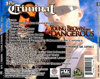 Mr. Criminal - Young Brown And Dangerous (Back)