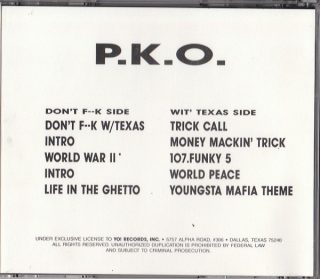 P.K.O. - Don't Fk W Texas (Back)