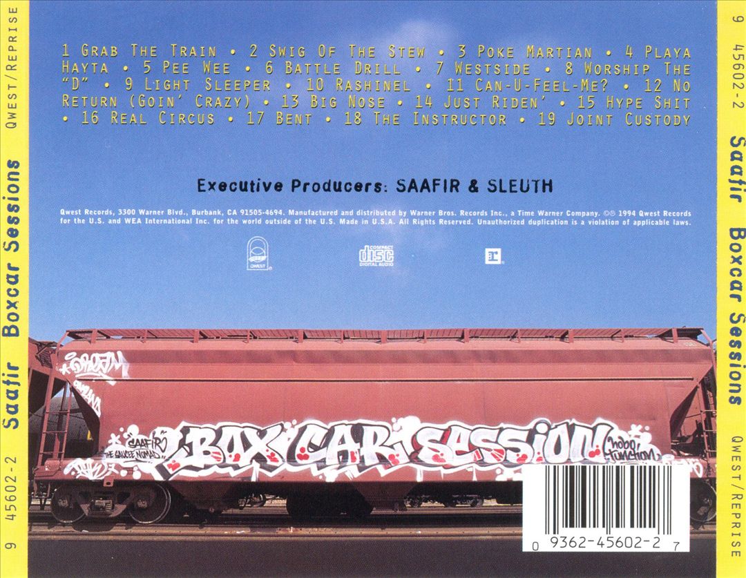 Saafir - Boxcar Sessions (Back)