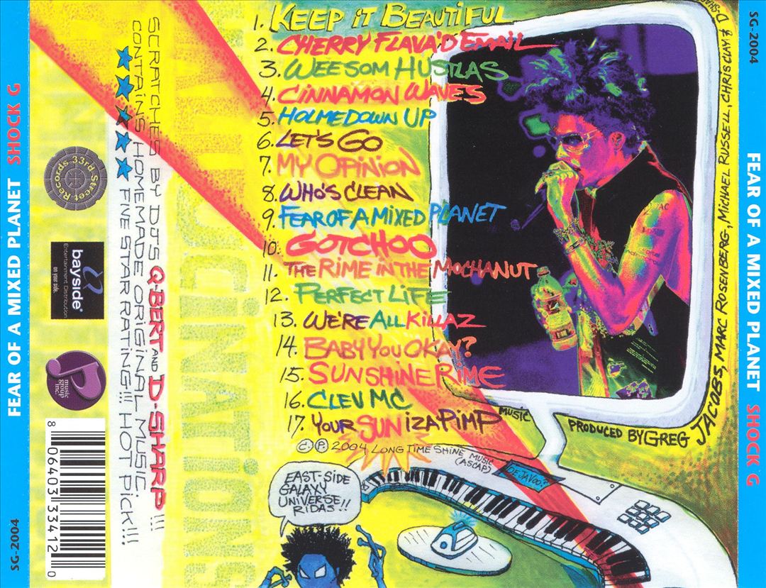 Shock G - Fear Of A Mixed Planet (Back)