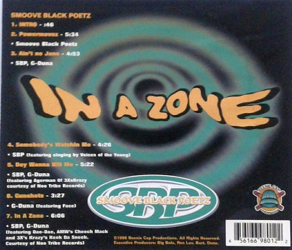 Smoove Black Poetz - In A Zone (Back)
