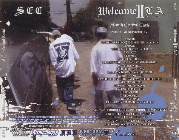 South Central Cartel - Welcome II L.A. (Back)