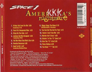 Spice 1 AmeriKKKas Nightmare Back