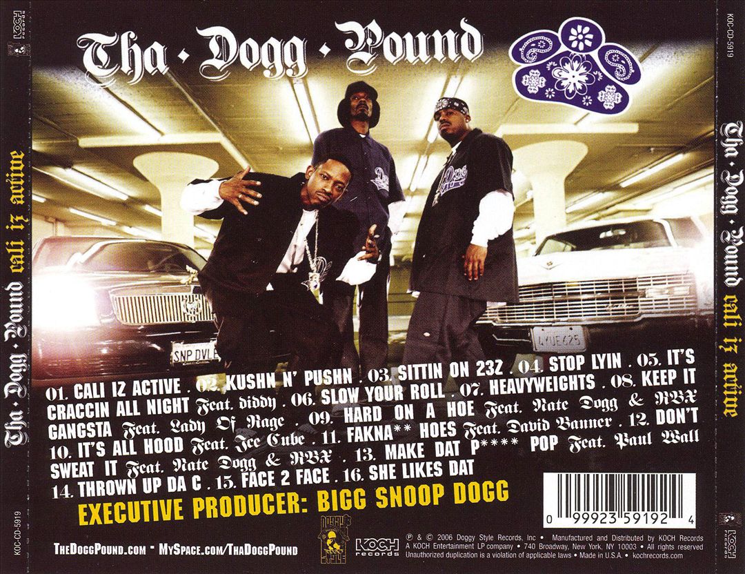 Tha Dogg Pound - Cali Iz Active (Back)