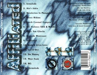 Various - Keke Loco Presents Affiliated (Back)